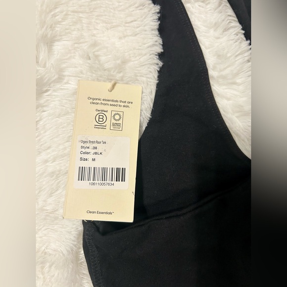 Mate The Label Organic Stretch Racer Tank Top - Picture 11 of 11
